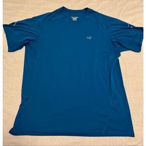 Arc’teryx Size 2XL T-Shirt Blue Motus SL Crew Short Sleeve Performance Outdoor